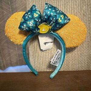 NWT Disney Parks Epcot Italy Saluti Limoncello Minnie Mouse Ears Headband‎ Lemon